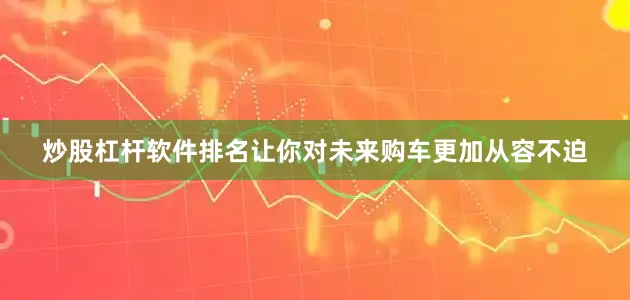 炒股杠杆软件排名让你对未来购车更加从容不迫
